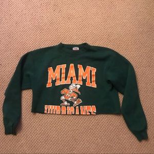 Cropped College Crewneck!